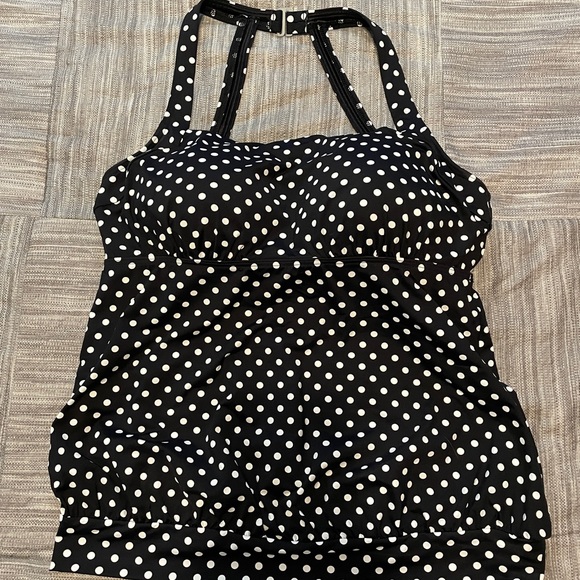 Land’s End, women’s Blouson a tankini top, sz 12DDD - Picture 1 of 2